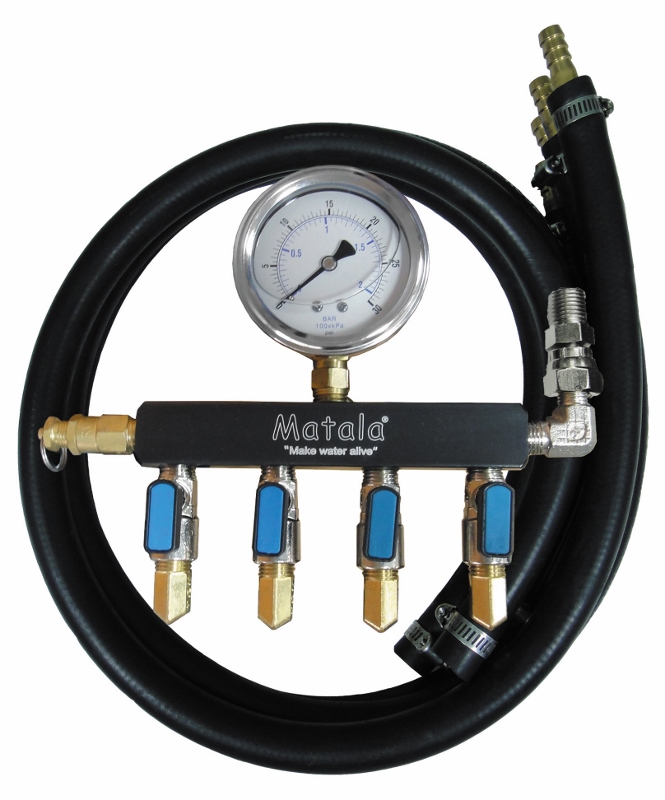 NEW Pond/Lake Aeration Air Pump Manifold Kit w/PSI Gauge/Relief Valve